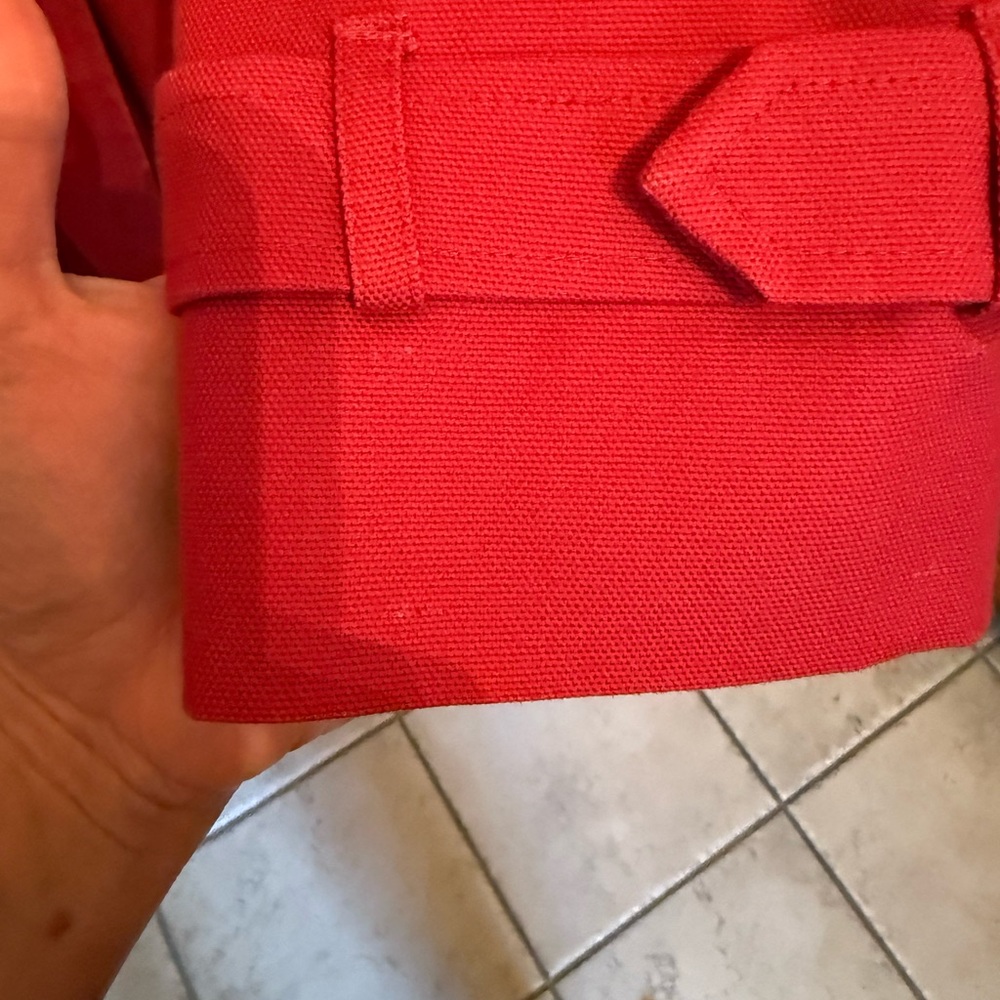 Talbots Vibrant Red Trench Coat - Picture 6 of 12